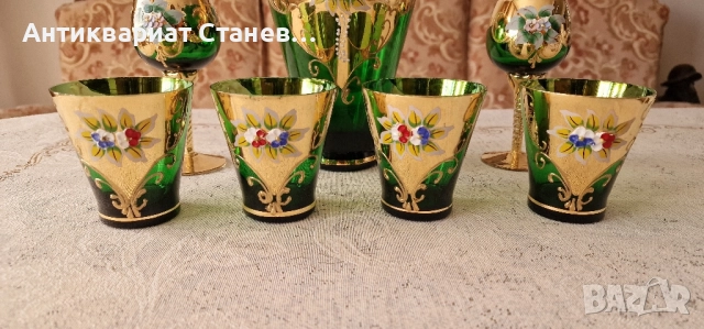 Комплект Bohemia Гарафа + 6 чаши, снимка 5 - Чаши - 51882752