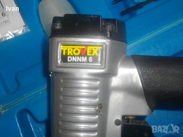 TROVEX KINZO HOLLAND НОВ ПНЕВМАТИЧЕН ТАКЕР ПЪЛЕН КОМПЛЕКТ комбиниран скоби пирони 16-32мм, снимка 15 - Други инструменти - 47782092