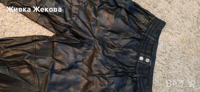 кожен панталон Bershka, снимка 5 - Панталони - 53649625