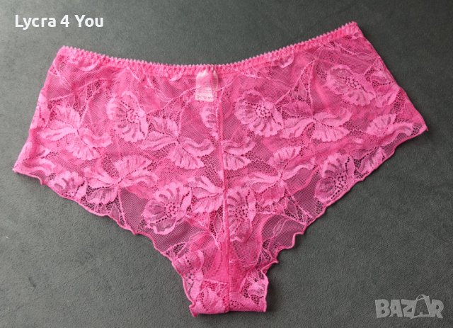 Units XL нов розов дамски дантелен боксер, снимка 2 - Бельо - 40781636