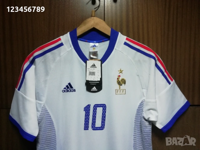 France Zidane Adidas нова оригинална тениска фланелка Зидан Франция vintage , снимка 5 - Тениски - 52516871