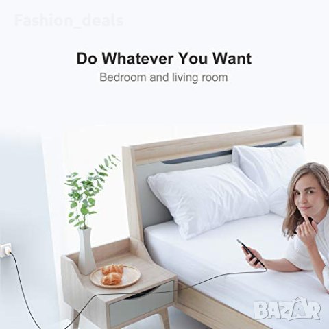 Нов комплект от 3 броя iPhone Айфон кабели за зареждане 2 метра, снимка 2 - Друга електроника - 42648527