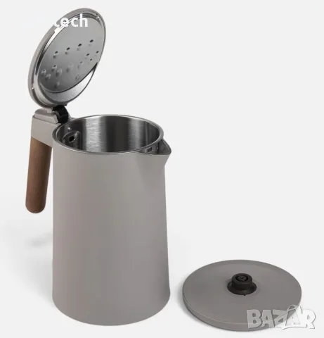 Метална електрическа кана Avec мат тауpe 1,5 л – 2200 W, снимка 2 - Кани - 56021643