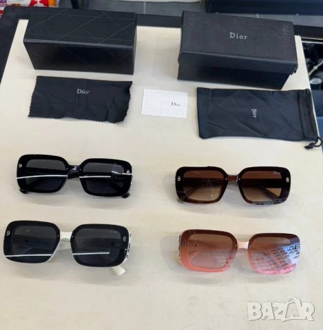 очила с черен обикновен калъф и ув защита christian dior 