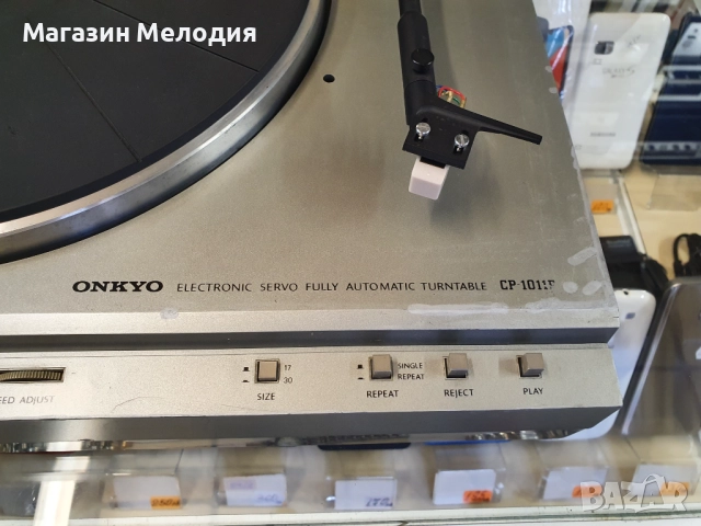 💽📻📀🎶 Грамофон ONKYO CP-1011P Отлично техническо състояние. Има забележки по външния вид ( видими, снимка 5 - Грамофони - 50575532