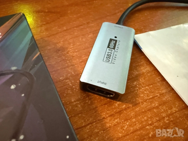 Кепчър Video Capture Card, 4K HDMI to USB C 3.0, 1080P HD 60fps Live and Record Audio Grabber, снимка 2 - Видеокарти - 52181435