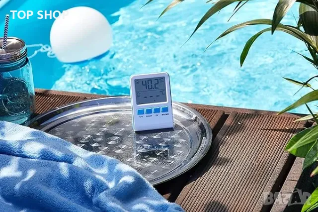 Соларна плаваща лампа с безжичен термометър  STEINBACH, снимка 5 - Басейни и аксесоари - 48472377