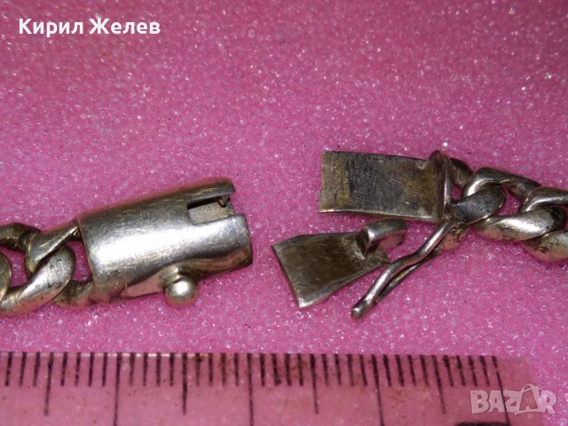 СТИЛНА СРЕБЪРНА ГРИВНА СРЕБРО 925 ВИНТИДЖ ПЛЕТКА / ЗАКОПЧАЛКАТА ИМА НУЖДА от ЛЕК РЕМОНТ! 43244, снимка 11 - Гривни - 44394047