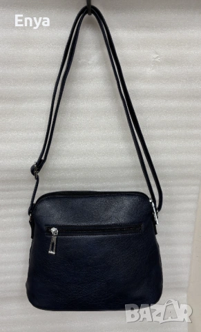 Дамска чанта за през рамо от еко-кожа - тъмносин цвят, снимка 4 - Чанти - 53538766