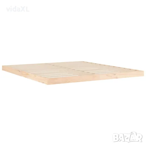 vidaXL Рамка за легло, масивен бор, 180x200 см, Super King, снимка 4 - Спални и легла - 56147948