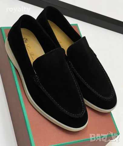 Loro Piana Нови Мокасини Естествен Велур Различни Цветове Лоро Пиана с Кутия , снимка 7 - Мокасини - 56002906