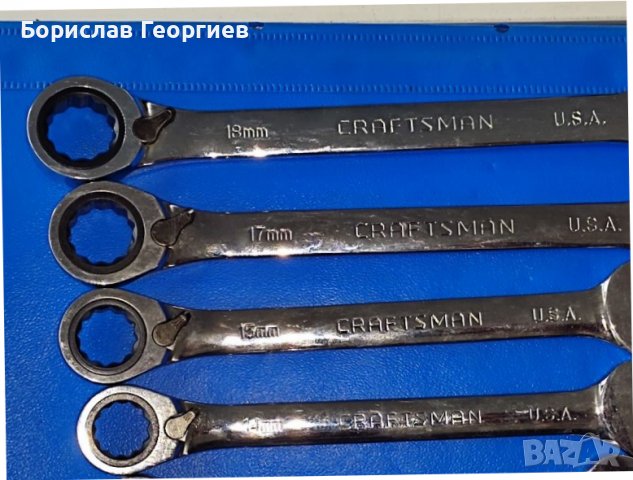 Комплект комбинирани ключове craftsman usa, снимка 2 - Ключове - 38996201