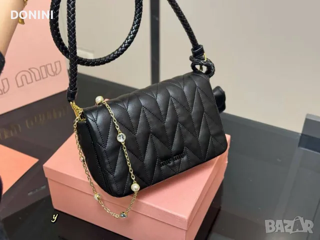 Miu Miu Belair Дамска чанта, кожа , снимка 6 - Чанти - 56010052