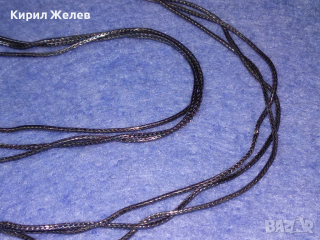 МАРКОВО НЕЖНО ТРОЙНО СРЕБЪРНО КОЛИЕ СРЕБРО 925 с БЯЛА ПОЗЛАТА / Закопчалката НЕ е Сребърна! 43808, снимка 11 - Колиета, медальони, синджири - 44664323