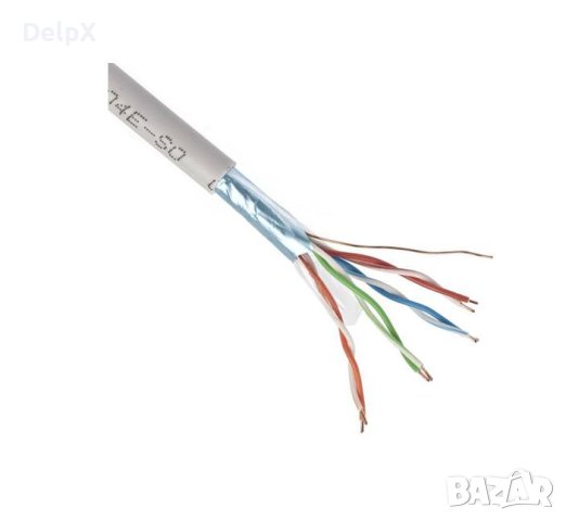 Мрежов кабел меден FTP, LAN, 4x2x24AWG, CAT5E, Cu, снимка 1 - Кабели и адаптери - 42338700