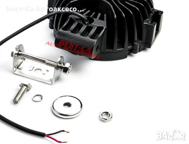 LED халоген кръгъл лед фар мощност 51W 19см, снимка 5 - Аксесоари и консумативи - 33839153