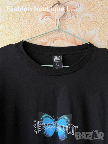 Мъжка блуза с пеперуда 🦋 XL размер 100% памук 🖤, снимка 2 - Блузи - 44767667