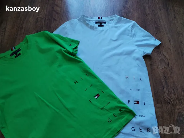 Tommy Hilfiger - страхотна мъжка тениска SLIM FIT 2 цвята , снимка 5 - Тениски - 50086831