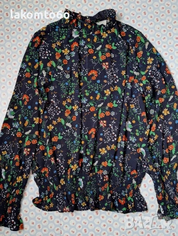 Блузи от шифон и сатен H&M,  размер 38., снимка 3 - Блузи с дълъг ръкав и пуловери - 51040668