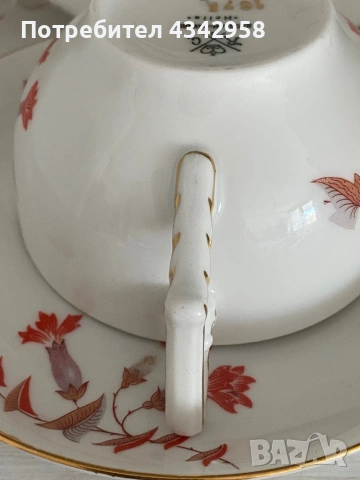 Винтидж порцеланово трио Rosenthal R&C Kronach Bavaria . 1910-1930г., снимка 6 - Антикварни и старинни предмети - 53811241