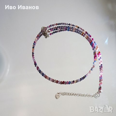 Огърлица от сапфир микс