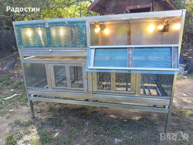 Двуетажна клетка с брудер , снимка 3 - За птици - 52207956