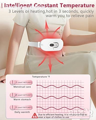 Нова Нагряваща подложка за облекчаване на болка спазми корем жени, снимка 3 - Други - 40727756