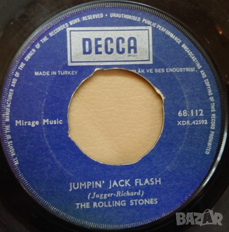 Грамофонни плочи The Rolling Stones – Jumpin' Jack Flash 7" сингъл, снимка 2 - Грамофонни плочи - 44466052