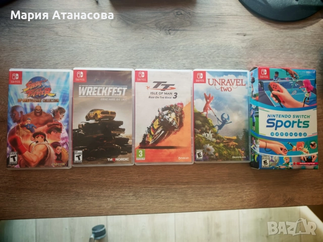 Nintendo Switch Sports Edition + 10 игри + аксесоари – ПЪЛЕН КОМПЛЕКТ, снимка 6 - Nintendo конзоли - 52488713