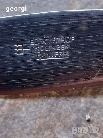 Нож Solingen с дръжка от еленов рог , снимка 2 - Антикварни и старинни предмети - 39678207