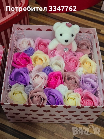 Сапунени рози , снимка 2 - Изкуствени цветя - 53434408