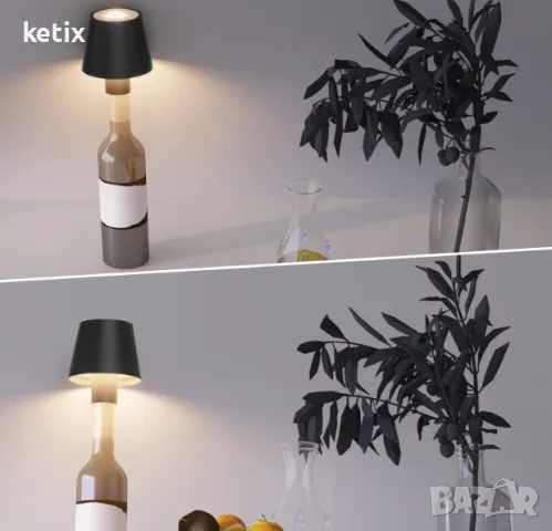 LED лампа за бутилка,Преносима настолна лампа, снимка 2 - Лед осветление - 48501048