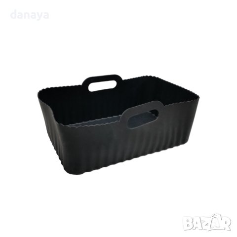 4524 Правоъгълна силиконова тавичка за еър фрайър подложка за Airfryer, снимка 8 - Съдове за готвене - 44480359