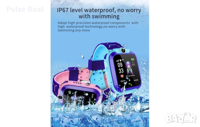 Водоустойчив детски 2G смарт часовник с вградена камера / Цветове - син, розов;, снимка 11 - Смарт часовници - 52045041