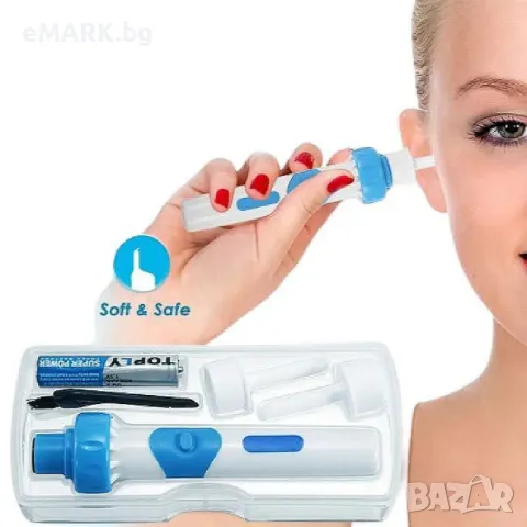 Уред за почистване на уши чрез вакуумна технология със силиконов накрайник, снимка 1