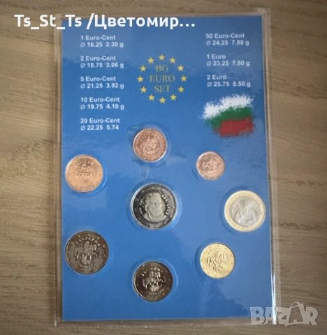 Лот 8 монети 2026 г. /1, 2, 5, 10, 20, 50 cents, 1 и 2 EURO/ , снимка 2 - Нумизматика и бонистика - 53580377