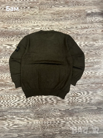 Оригинален мъжки памучен пуловер Stone Island размер М, снимка 5 - Блузи - 53372356