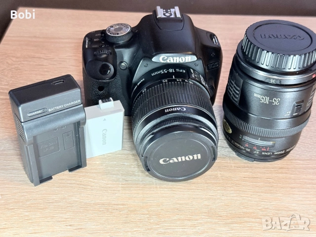 Canon EOS 500D + 2 обектива + 32GB карта + аксесоари