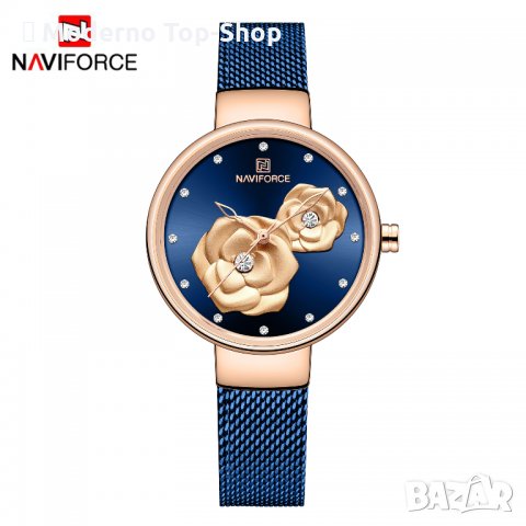 Дамски часовник NAVIFORCE Blue/Gold 5013 RGBEBE., снимка 3 - Дамски - 34724059