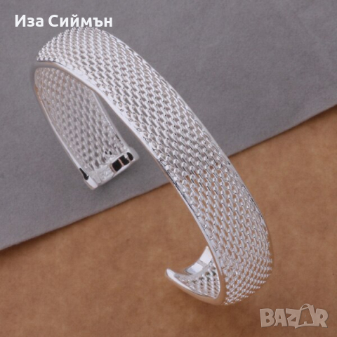 Сребърна гривна, универсален размер, снимка 1