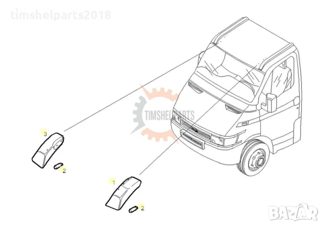 Габаритна светлина кабина за Iveco Daily 1999-2014 - Шофьорска / Пасажерска Страна, снимка 3 - Части - 51099654