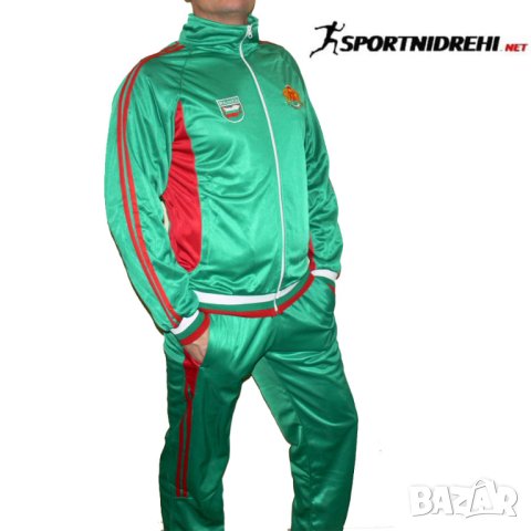 Мъжки спортен екип БЪЛГАРИЯ, бяло, зелено, червено, полиестер, снимка 7 - Спортни дрехи, екипи - 42244060