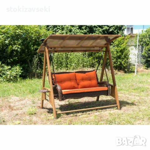 Градинска люлка със слънчеви панели, 200*120*190см, снимка 1