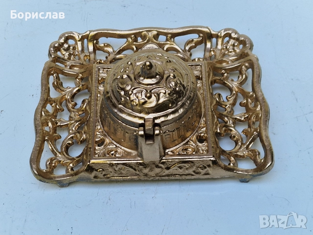 Стара мастилница, снимка 6 - Антикварни и старинни предмети - 51584981