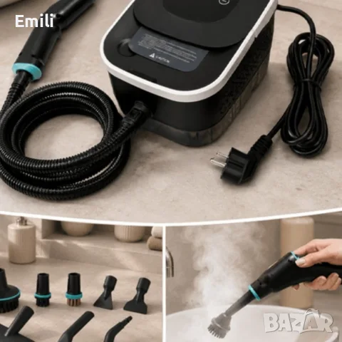 Парочистачка 2500 W с комплект аксесоари - Мощно почистване с гореща пара, снимка 3 - Парочистачки и Водоструйки - 55883872