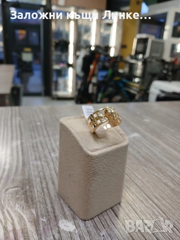 Нов Златен Пръстен с Фигура на Тигър 3.74гр.