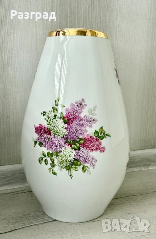 Обемна подова ваза Schumann Arzberg Germany "Lilac Time", снимка 4 - Вази - 50484847