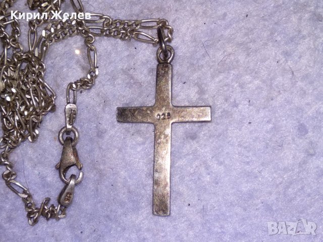 Стар МАРКАЗИТЕН СРЕБЪРЕН АРТ КРЪСТ СРЕБРО 925 с АВТОРСКА СРЕБЪРНА 925 КАРТИЕ ПЛЕТКА ВЕРИЖКА 38533, снимка 14 - Колиета, медальони, синджири - 41451029