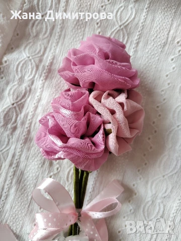 Ръчно изработени рози, снимка 2 - Декорация за дома - 35319141