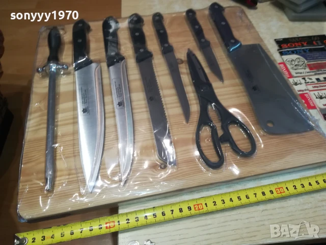 НОЖОВЕ С ДЪСКА-ВНОС ГЕРМАНИЯ 3105251845, снимка 2 - Ножове - 50497646